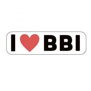 I Heart BBI Sticker